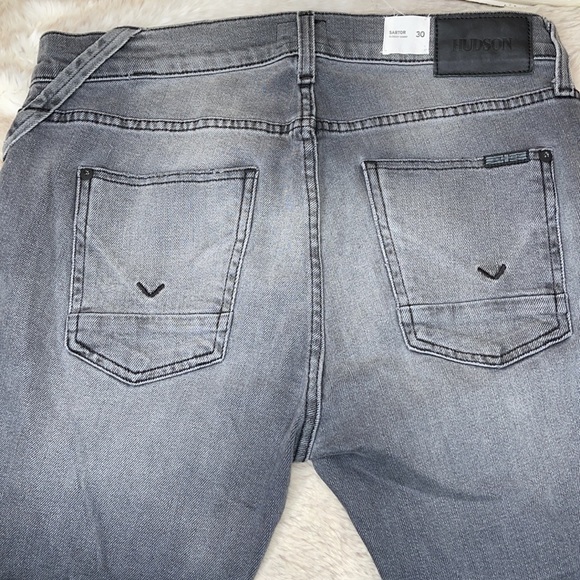 HUDSON•DISTRESSED•Gray•SARTOR•Jeans - Picture 7 of 11